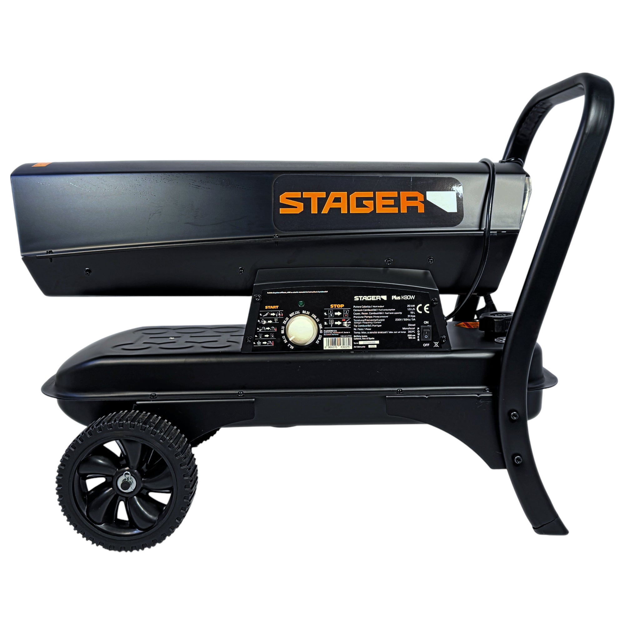 Stager PLUS-K80W Tun de aer cald, ardere directa, 20kW, motorina, 230V, 400mc
