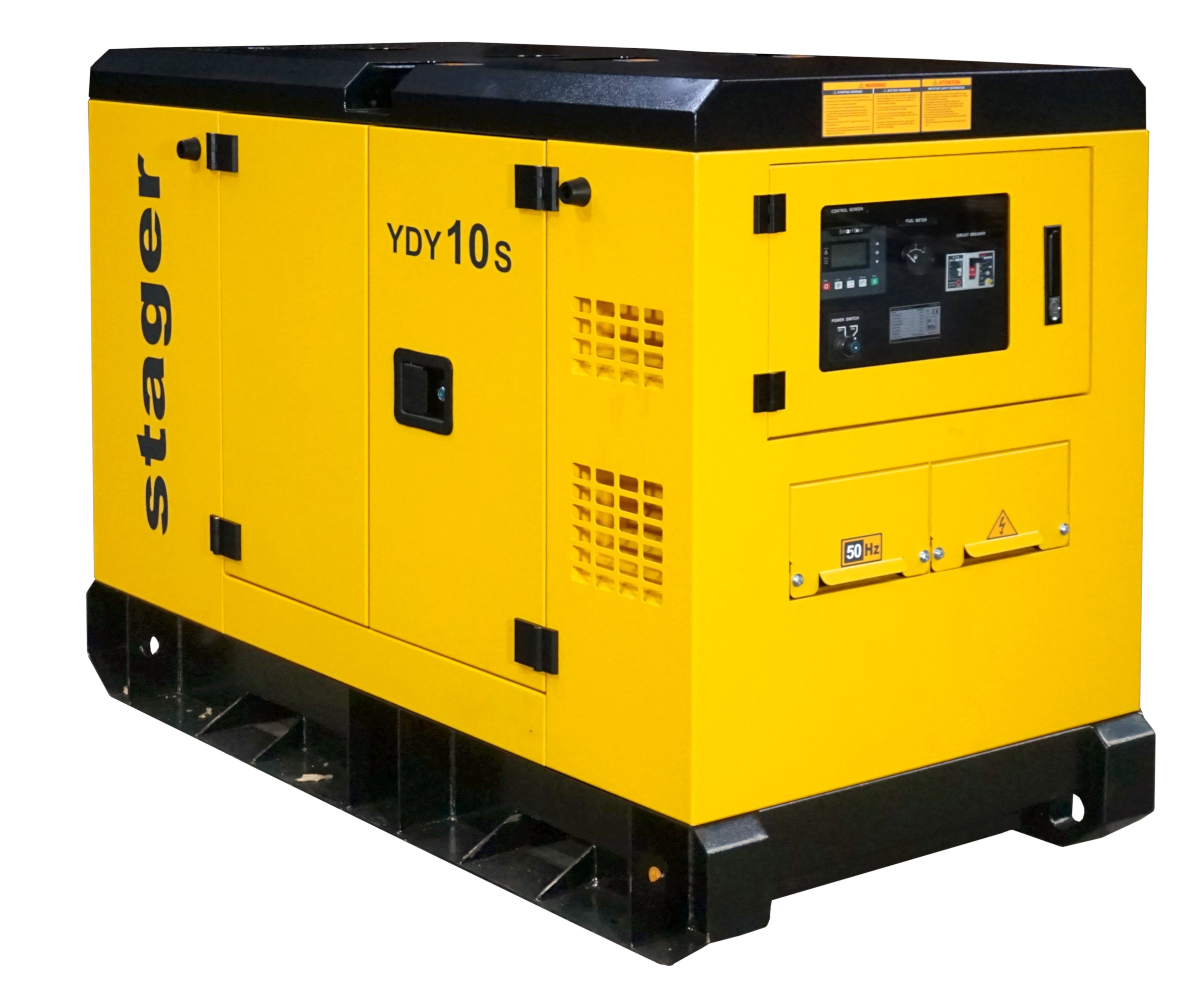 Stager YDY10S Generator insonorizat 9kVA, 37A, 1500rpm, monofazat, diesel