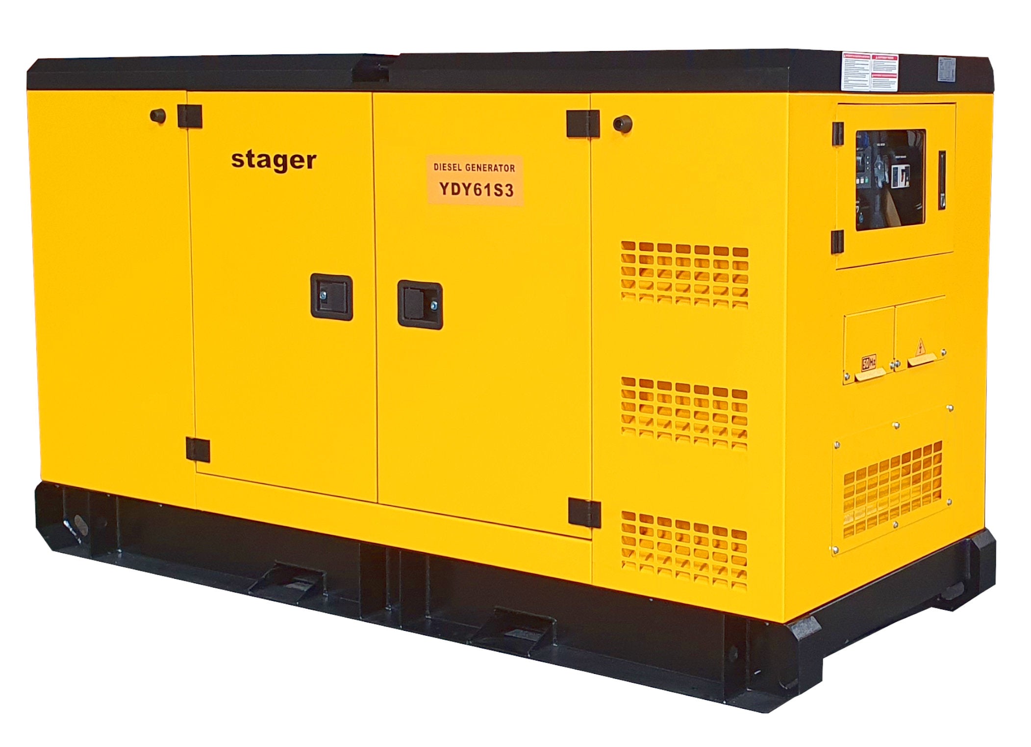 Stager YDY61S3 Generator insonorizat 61kVA, 79A, 1500rpm, trifazat, diesel