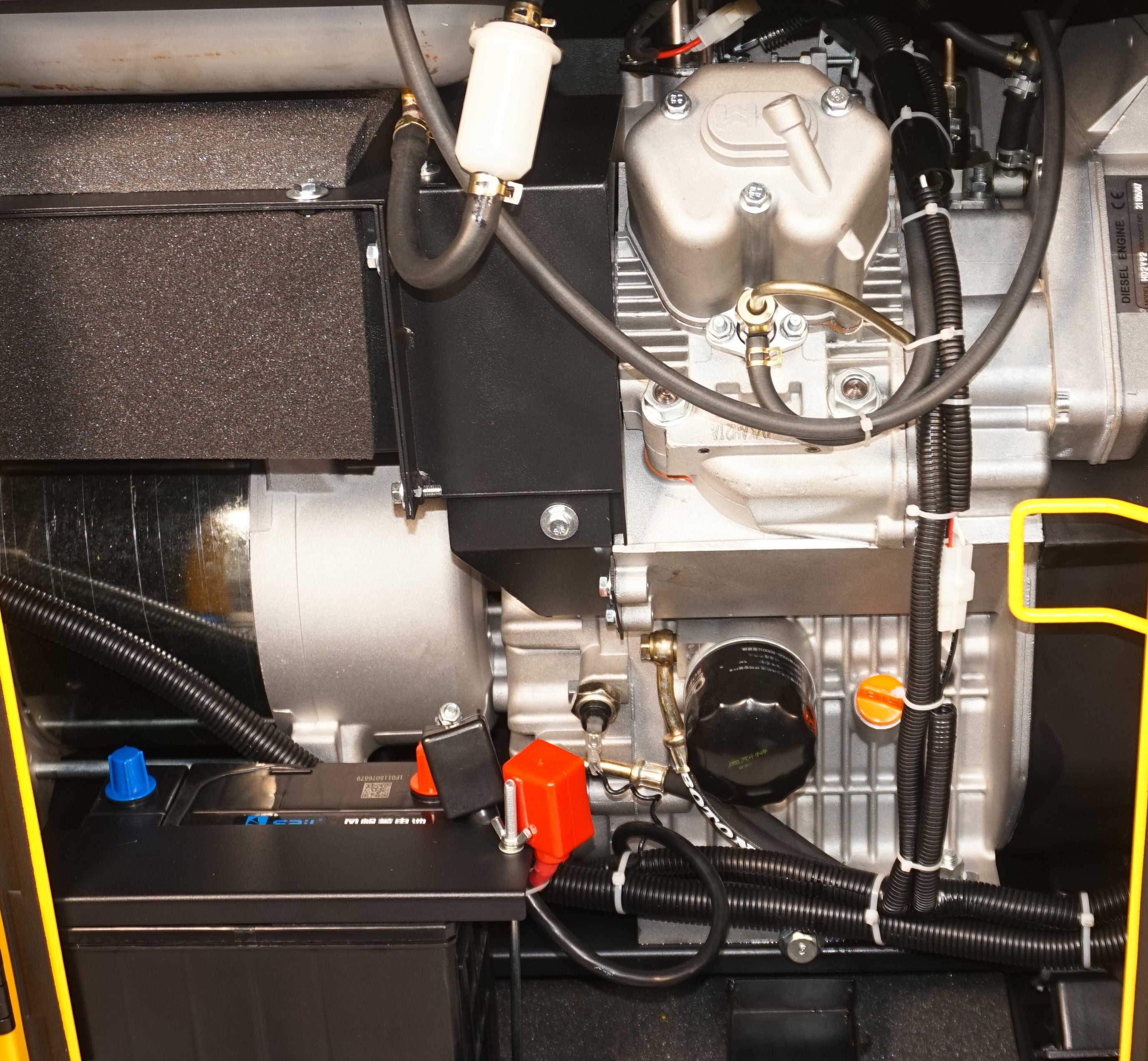 Generator insonorizat Stager YDE15000T3, 14kVA, 19A, trifazat, diesel, 3000rpm, pornire electrica