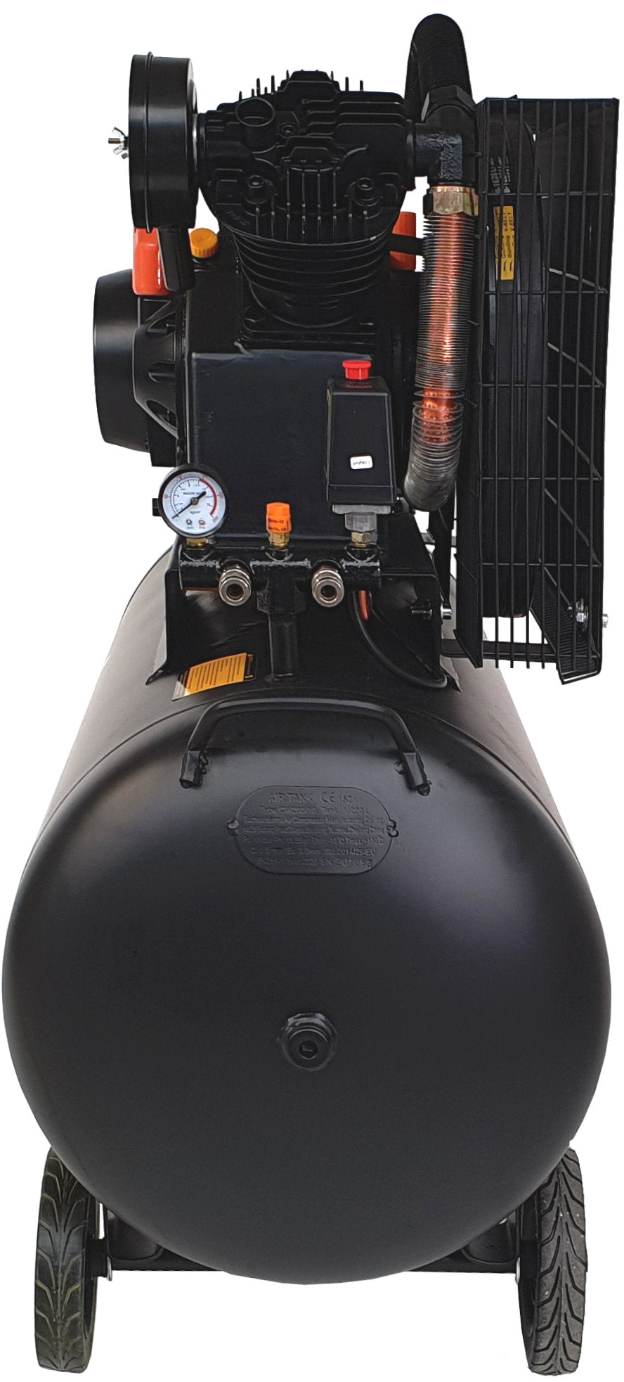 Stager HMV0.6/200-10 compresor aer, 200L, 10bar, 600L/min, trifazat, angrenare curea