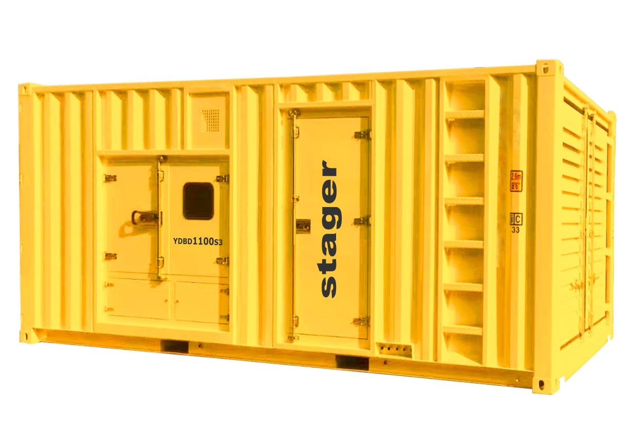 Stager YDBD1100S3 Generator insonorizat diesel trifazat 1100kVA, 1443A, 1500rpm