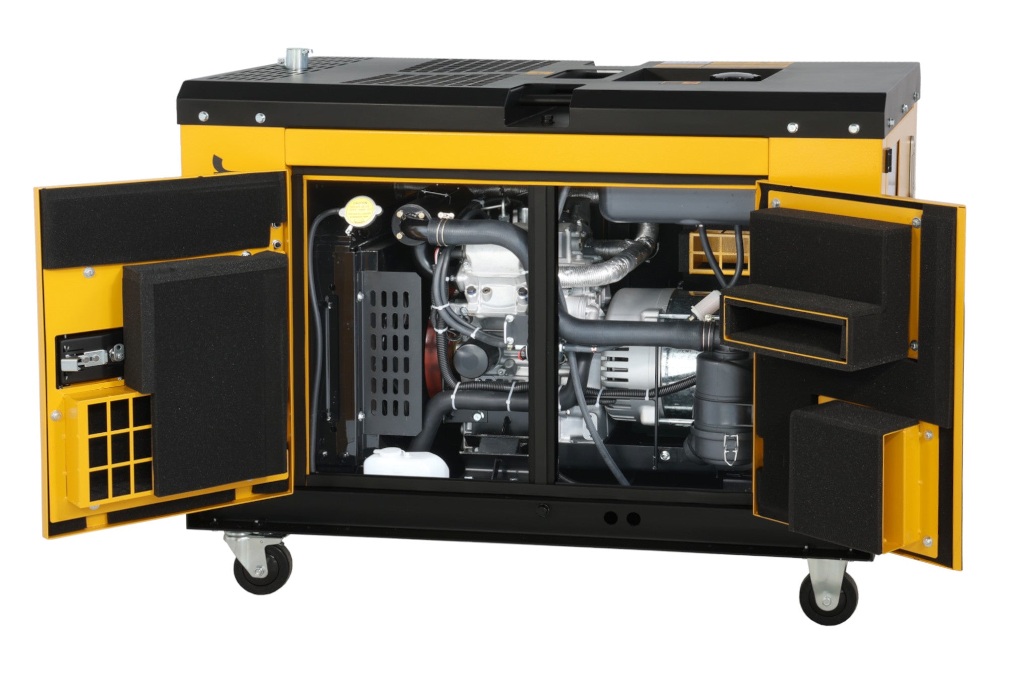 Generator insonorizat Stager YDE13TA, 10kVA, 39A, monofazat, diesel, 3000rpm, pornire electrica