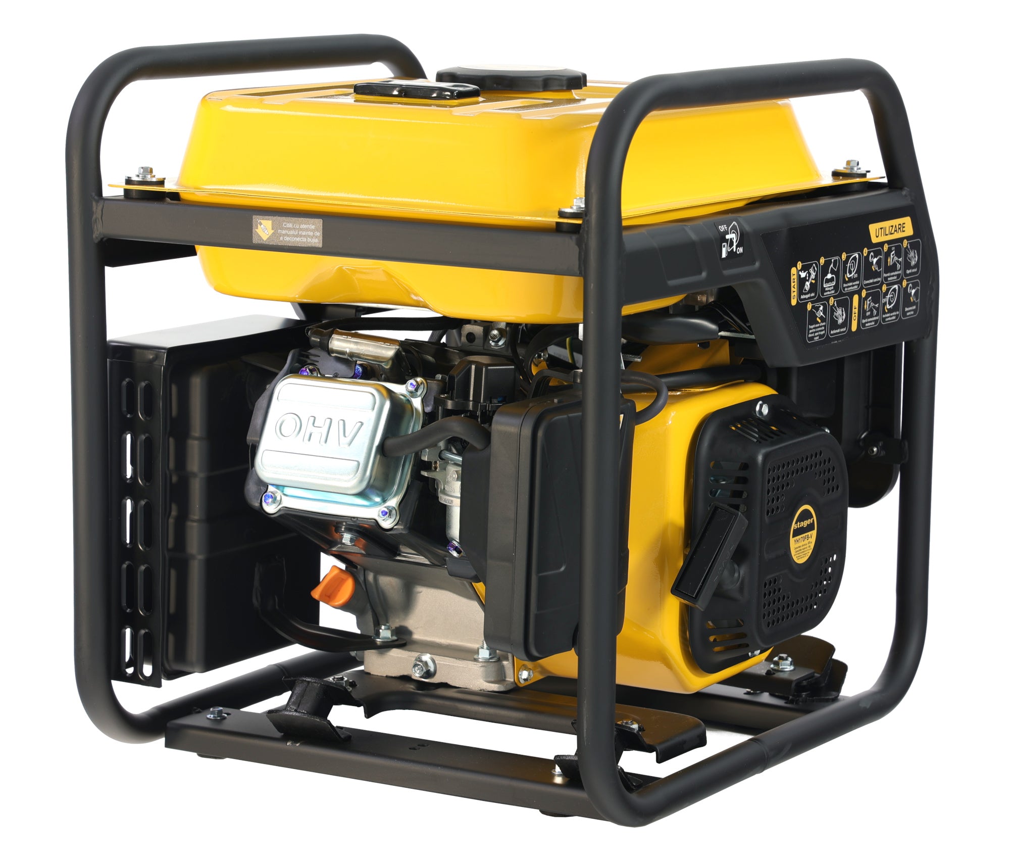 Stager DigiS 4000i Generator digital invertor open-frame 4kW, monofazat, benzina, G2, autonomie pana la 13h