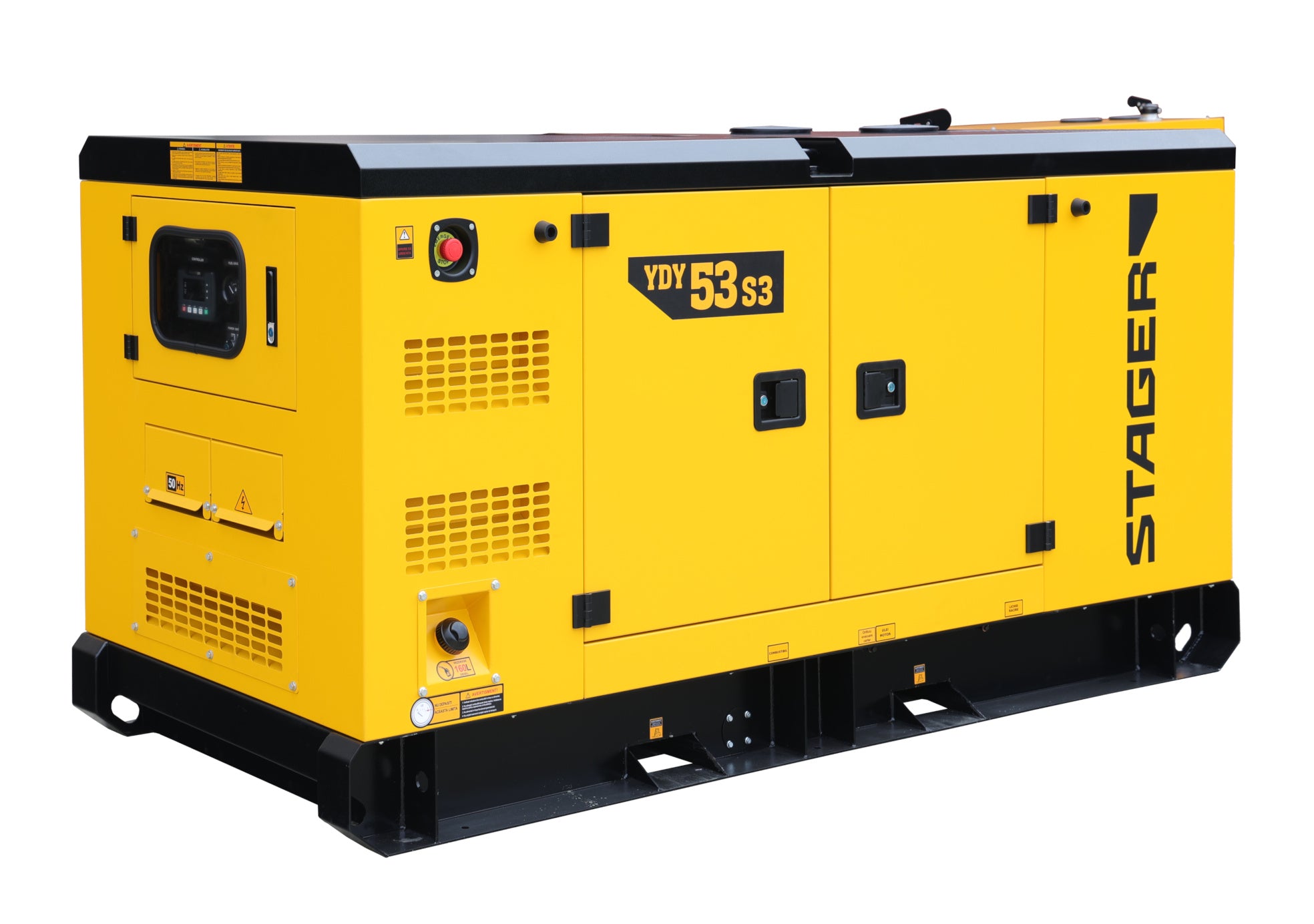 Stager YDY53S3 Generator insonorizat 53kVA, 69A, 1500rpm, trifazat, diesel
