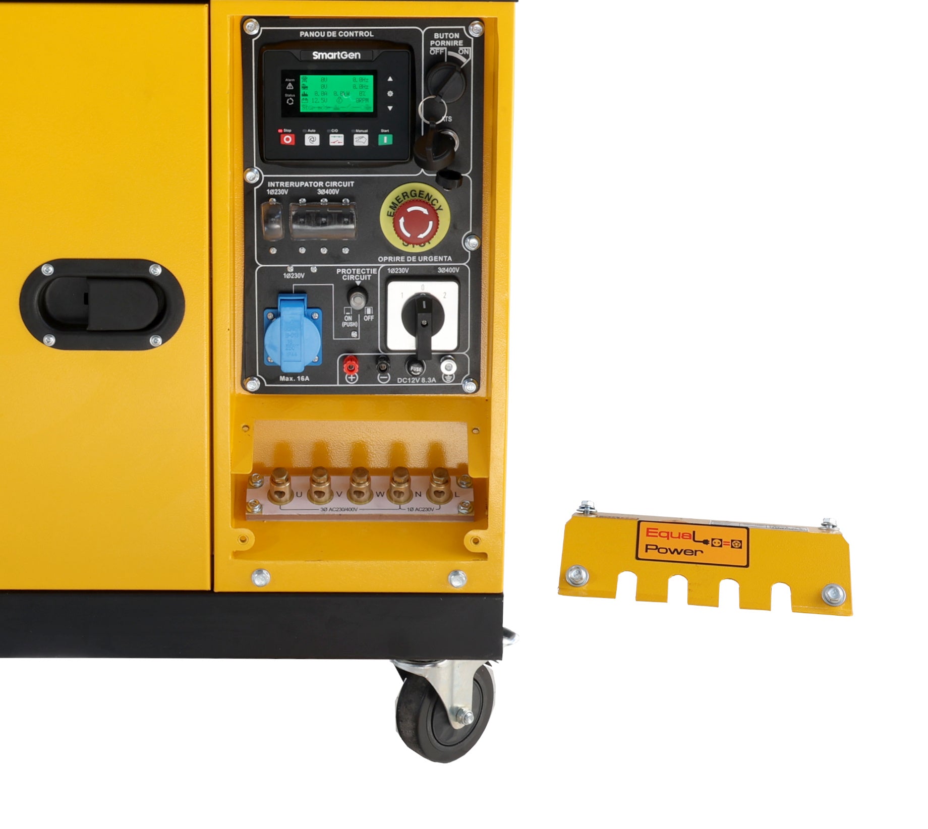 Generator insonorizat Stager YDE8600TA-TA3 V2, 7.5kVA, DualPower 230-400V, diesel, 3000rpm, pornire electrica