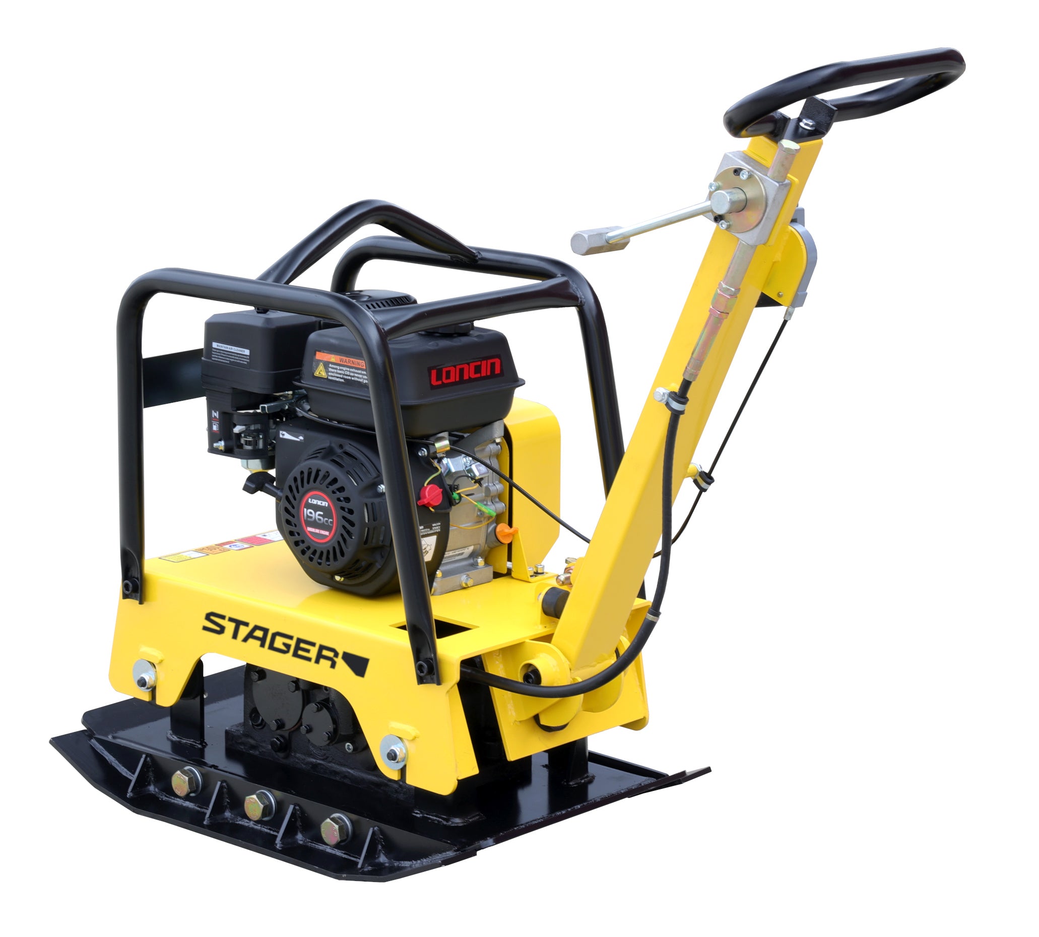 Stager PCR 160E-2 Placa compactoare reversibila 160kg, extensii, motor Loncin G200F