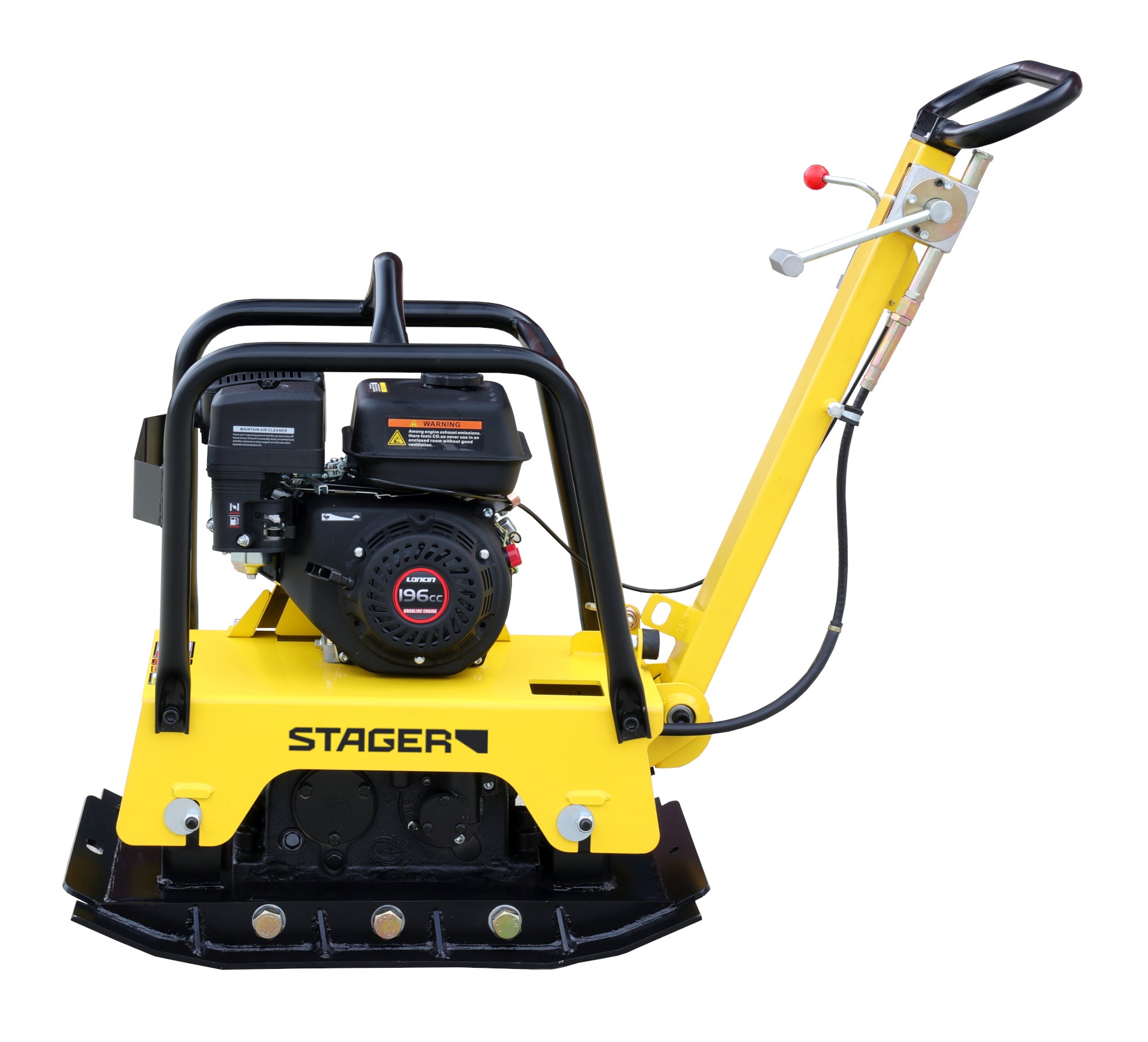 Stager PCR 160E-2 Placa compactoare reversibila 160kg, extensii, motor Loncin G200F
