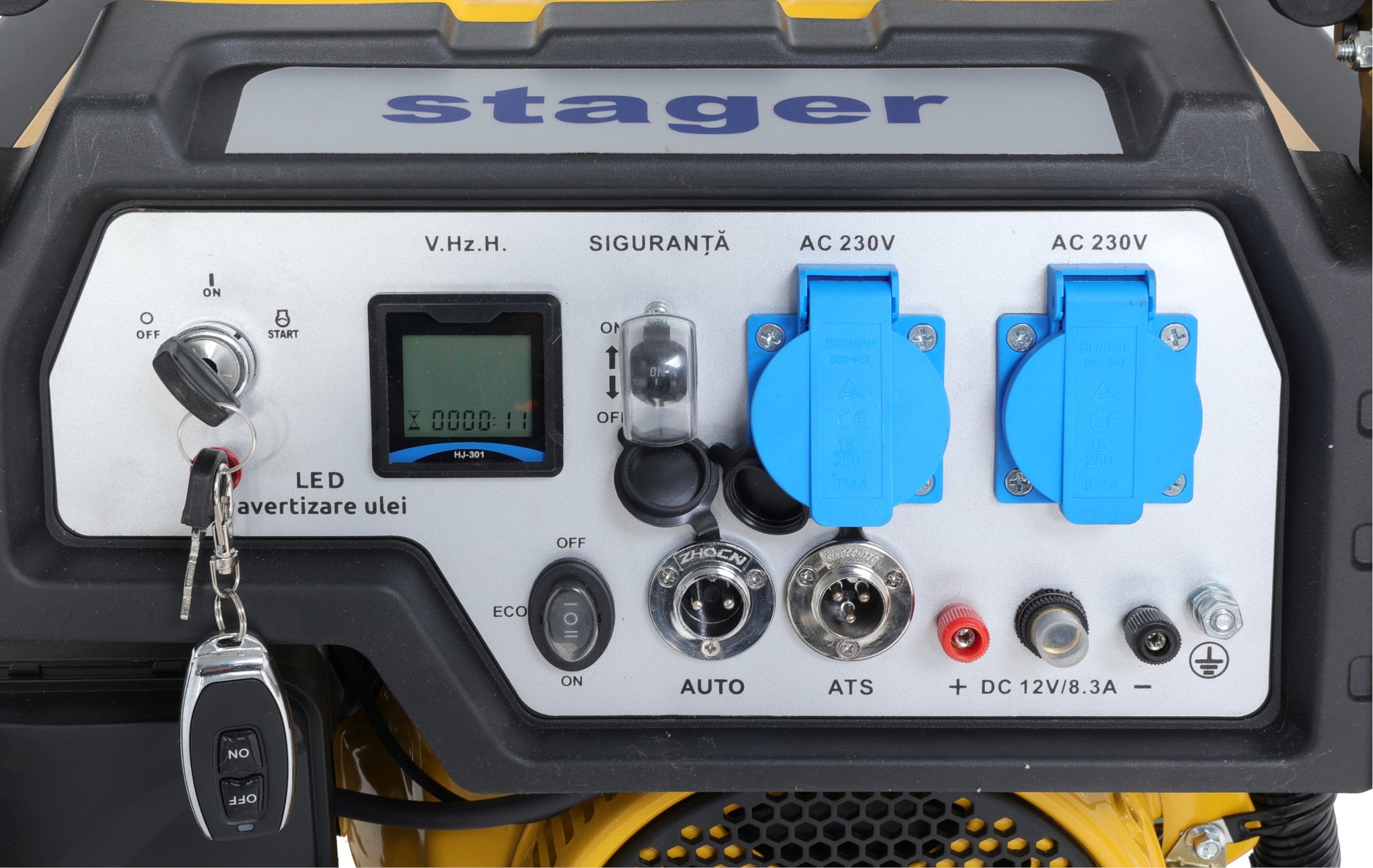 Stager FD 3600ER Automatic Generator curent monofazat, 230V, 3.0kW, benzină, conector ATS, multistart, autonomie pana la 30h